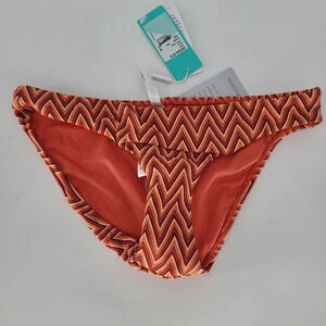 NEW Seafolly zig zag orange bikini bottoms size 6